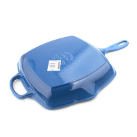 Чугунная сковорода-гриль с рифленым дном, 26 х 26 см, синий, LE CREUSET, Франция_00797810048567516809.jpg