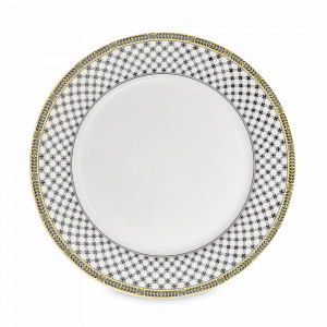 Блюдо круглое, 31 см, фарфор, белый, декор, серия Halcyon, GRACE BY TUDOR, Великобритания, Блюда из фарфора