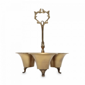 Менажница на 3 секции Antique Brass, 12 см, латунь, золотистый, ROOMERS TABLEWARE, Нидерланды, Менажницы