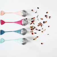 Ситечко для заваривания чая Egg, 4 х 4 см, нержавеющая сталь, силикон, оранжевый, серия Infusion, VIVA Scandinavia, Дания_00803040055461405168.jpg