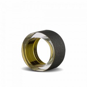 Кольцо для салфеток Gold, 5 см, бессвинцовый хрусталь, черный/золото, серия Cosmo, EISCH, Германия, EISCH (Германия)