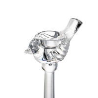 Подсвечник Ранняя Пташка, 21 см, стекло, прозрачный, Rasteli, Бельгия_00812030037913634907.jpg