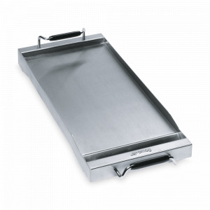 Гриль сьемный с ручками Teppan Yaki, 57.5 х 26.4 см, нержавеющая сталь, SMEG, Италия, Жаровни