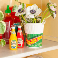 Ваза для цветов Noodle Pot, 12.5 см, керамика, белый, декор, серия Corner Shop, DOIY, Испания_00822820053410618213.jpg