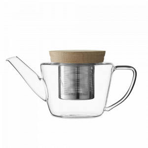 Чайник заварочный с ситечком, 500 мл, боросиликатное стекло, нержавеющая сталь, бамбук, серия Infusion, VIVA Scandinavia, Дания, Заварочные чайники с ситечком