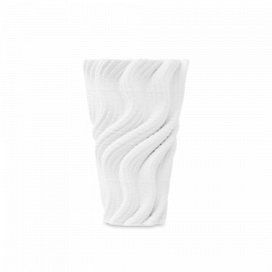 Ваза настольная Движение, 26 см, керамика, белый, серия Vases, DECOR DE TABLE, Россия, Стильные вазы для цветов