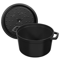 Кокот круглый, 4.7 л, 24 см, чугун, черный, серия La Cocotte, STAUB, Франция_00815120045763991622.jpg