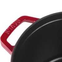 Кокот круглый, 4.7 л, 24 см, чугун, вишневый, серия La Cocotte, STAUB, Франция_00815120045864313528.jpg