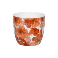 Кружка «Время чаепития - Гибискус», 425 мл, фарфор, белый, оранжевый, KOENITZ, Германия_00817070062627326317.jpg