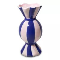 Ваза для цветов, 20 см, керамика, белый, синий, серия Funfair, DOIY, Испания, 