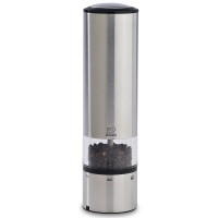 Мельница для перца электрическая 20 см, матовая сталь/акрил, серия Elis, PEUGEOT, Франция