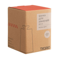 Банка для хранения, 12 х 16.5 см, 820 мл, фарфор, белый, серия Kitchen Spirit, TKANO, Китай_00822870054577778080.jpg