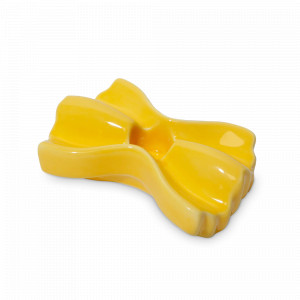 Подсвечник для одной свечи, 6.5 х 10 см, керамика, желтый, серия Dolce Vita, DOIY, Испания, Подсвечники для свечей