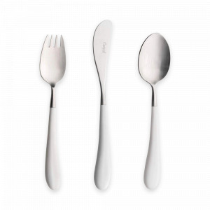 Набор детских столовых приборов, 3 предмета, нержавеющая сталь 18/10, серия Alice, CUTIPOL, Португалия, Детские наборы CUTIPOL