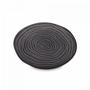 Тарелка обеденная Grey, 25.4 см, керамика, темно-серый, ROOMERS TABLEWARE, Нидерланды, Тарелки черные