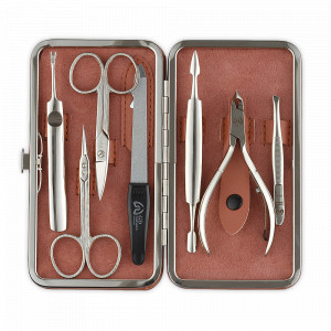 Набор маникюрный в футляре, 7 предметов, GD, Германия, Домашний маникюрный набор