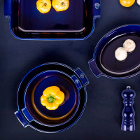 Форма круглая для запекания, 27 см, 2.1 л, керамика, синий, серия Blue, PEUGEOT CERAMIC, Франция_00810710044066855515.jpg