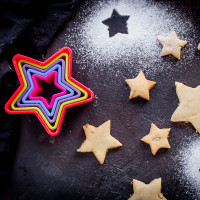 Набор из 5-ти формочек для печенья Stars, пластик, мультиколор, серия Colourworks, KITCHEN CRAFT, Великобритания_00818450049106216252.jpg