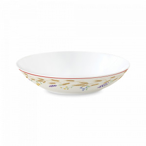 Тарелка суповая, 20.5 см, 750 мл, фарфор, белый, декор, серия Country Life, EASY LIFE (R2S), Италия, Красивые тарелки для сервировки