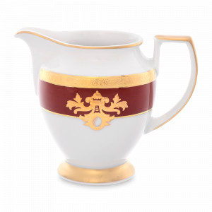 Молочник Bordeaux Gold, 190 мл, фарфор, бордовый, золотой, серия Constanza Alena, FALKENPORZELLAN, Германия, Скидка -35% на фарфор FALKENPORZELLAN
