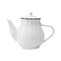 Чайник заварочный, 875 мл, 16 см, фарфор, белый, синий, серия Santorini, LIBERTY JONES, Россия, 