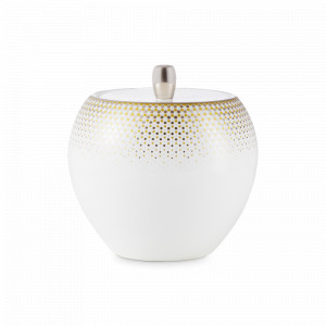 Сахарница , 430 мл, костяной фарфор, белый, золото, серия Сверкание топаза, NARUMI, Япония, НОВИНКИ