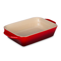 Форма для запекания, 18 х 12 см, керамика, красный, серия Cerise, LE CREUSET, Франция