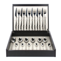 Набор столовых приборов на 6 персон, 24 предмета, серебристый, серия Ikon Bright, CUTIPOL, Португалия_00792850044683591129.jpg