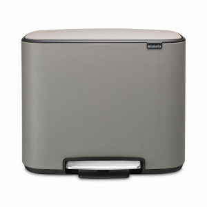 Контейнер для мусора с педалью, 36 л, нержавеющая сталь, серый, серия BO PEDAL BIN, BRABANTIA, Бельгия, Ведра для мусора из нержавеющей стали