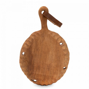 Доска сервировочная круглая BROWN, 29.5 см, дерево манго, ROOMERS FURNITURE, Нидерланды, Сервировочные доски