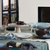 Блюдо круглое на ножке, 27 см, керамика, бежевый, серия Stacked Organic, COSTA NOVA, Португалия_00816860065192318440.jpg