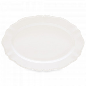 Блюдо овальное, 36 х 25 см, фарфор, белый, серия Perle, EASY LIFE (R2S), Италия, EASY LIFE R2S (Италия)