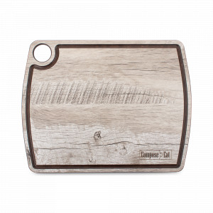 Доска разделочная композитная c желобом, 29х22см, дуб светлый, серия Fashion, ComposeEat, Россия, Разделочные доски