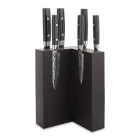 Набор из 6-и кухонных ножей на подставке из дуба, серия Zen, YAXELL, Япония