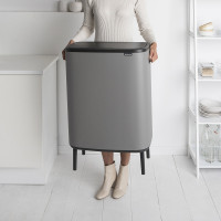 Контейнер для раздельного мусора, 2 х 30 л, нержавеющая сталь, серый, серия BO TOUCH BIN HI, BRABANTIA, Бельгия_00801470055218362251.jpg