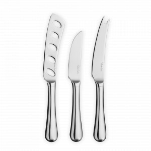 Набор ножей для сыра, 3 предмета, серия Radford Bright, ROBERT WELCH, Великобритания, Нож для твердого сыра