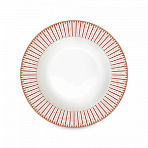 Тарелка суповая Щелкунчик и фея, 21.5 см , фарфор, белый, декор, серия Magie de Noel, EASY LIFE (R2S), Италия, Красивые тарелки для сервировки