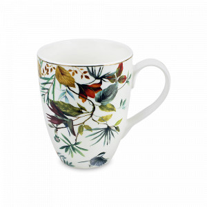 Кружка , фарфор, белый, декор, HOMEFEEL, Россия, Кружки