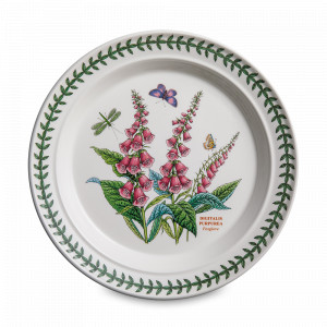 Тарелка обеденная «Наперстянка», 26.5 см, фаянс, белый, декор, серия Botanic Garden, PORTMEIRION, Великобритания, PORTMEIRION (Великобритания)