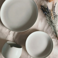 Салатник Light Grey, 19.5 см, каменная керамика, серый, серия Isamu, ROOMERS TABLEWARE, Нидерланды_00816780053288101850.jpg