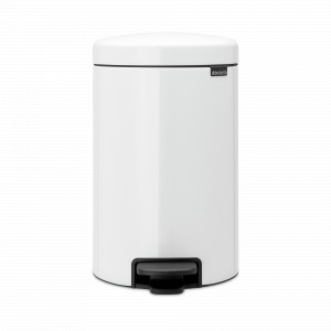 Контейнер для мусора с педалью, 20 л, нержавеющая сталь, белый, серия newIcon, BRABANTIA, Бельгия, NewIcon BRABANTIA