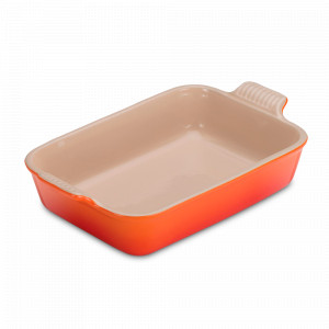 Форма для запекания, 26 х 19 см, керамика, оранжевый, серия Flame, LE CREUSET, Франция, Формы для запекания LE CREUSET