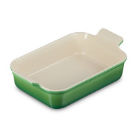 Форма для запекания, керамика, 26 х 19 см, 2.4 л, зеленый, серия Bamboo Green, LE CREUSET, Франция