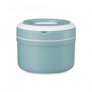 Термос для еды, 2 яруса, 2.5 л, нержавеющая сталь, пластик ABS, зеленый, PINNACLE, Индия, Термосы