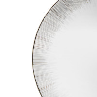 Тарелка закусочная, 23 см, костяной фарфор, белый, серебристый, серия Сверкающая Платина, NARUMI, Япония_00810430062230045489.jpg