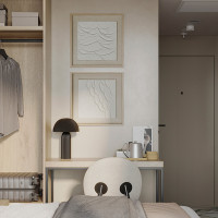 Панно декоративное с эффектом 3D Minimalism Ripples, 50 х 50 см, холст, дерево, белый, серия Art, BERGENSON BJORN, Великобритания_00819730056420619073.jpg