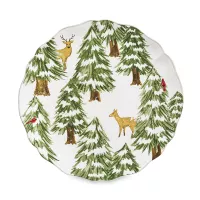 Блюдо круглое White, 34 см, керамика, белый, декор, серия The Nutcracker, COSTA NOVA, Португалия, 