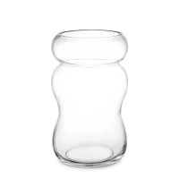 Ваза Swell, 22 см, стекло, прозрачный, BERGENSON BJORN, Великобритания