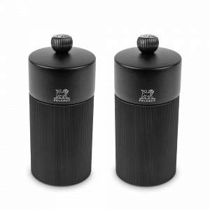 Набор мельниц для соли и перца, 12 см, дерево, металл, графит, серия Night Chiс, PEUGEOT, Франция, PEUGEOT (Франция)