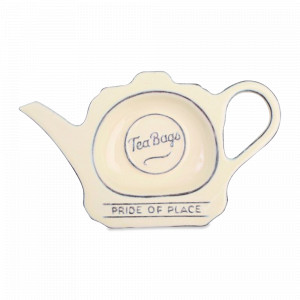 Подставка для чайных пакетиков Pride of Place Old Cream, 16.5 х 9.8 х 2 см, керамика, бежевый, T&amp;G, Великобритания, Кухонные принадлежности T&G
